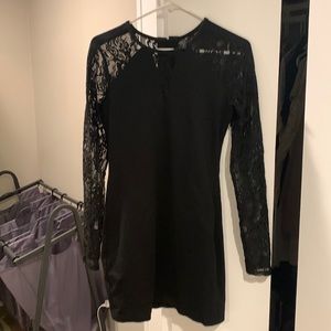 Long sleeve cocktail dress, lace